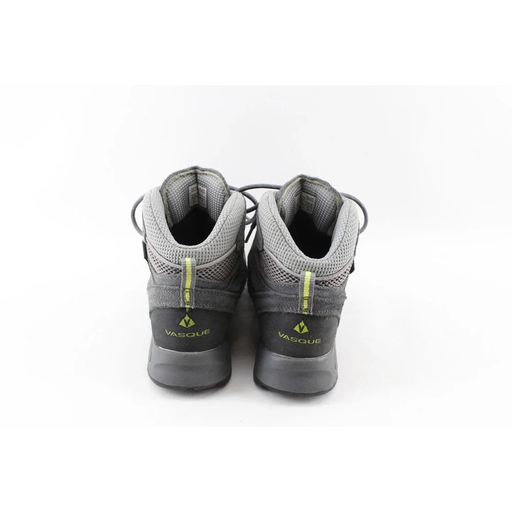 Vasque Ultra‎ Dry Gray Leather Mid Waterproof Hiking Boots Youth Size 4 US 7213